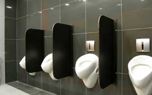 Pissoir Wände
